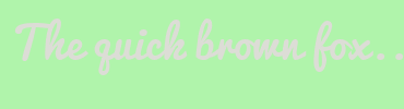Image with Font Color DCDDD6 and Background Color B0F4AB